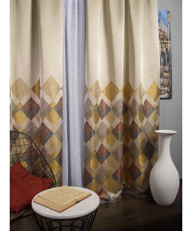 Draperie tip panou auriu,grena,bej Draperie tip panou auriu,grena,bej