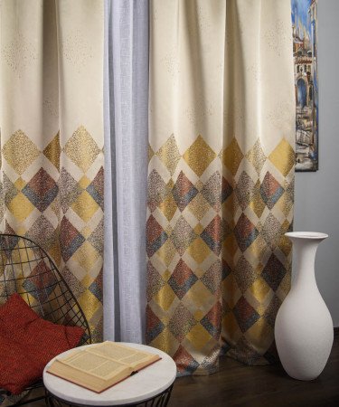 Draperie tip panou auriu,grena,bej Draperie tip panou auriu,grena,bej