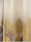 Draperie tip panou auriu,grena,bej