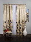 Draperie tip panou bej,albastru