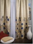 Draperie tip panou bej,albastru