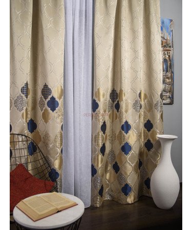 Draperie tip panou bej,albastru Draperie tip panou bej,albastru