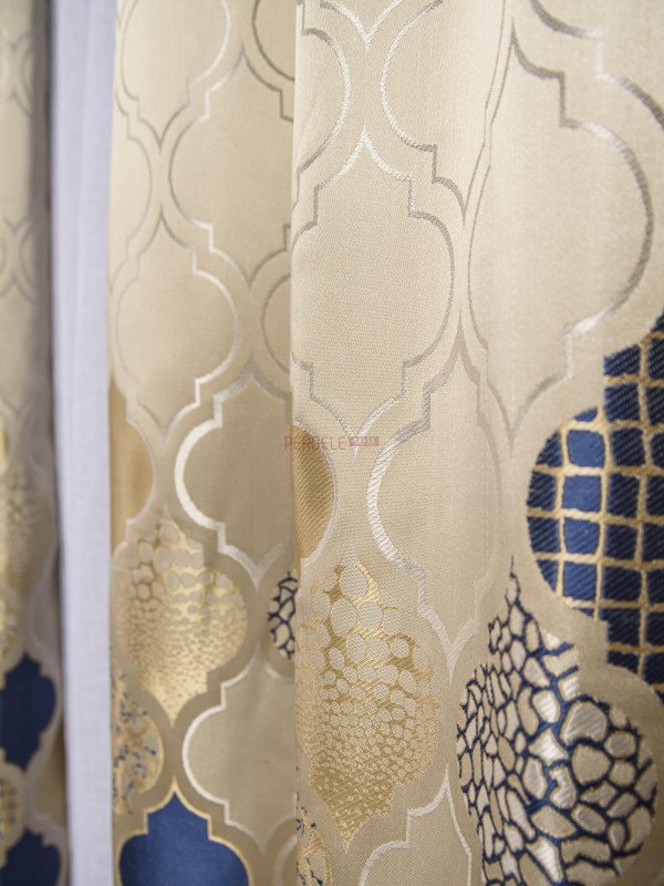 Draperie tip panou bej,albastru
