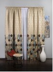 Draperie tip panou bej,albastru,maro