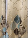 Draperie tip panou bej,albastru,maro