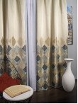 Draperie tip panou bleu,maro