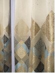Draperie tip panou bleu,maro