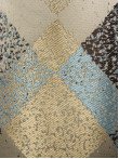 Draperie tip panou bleu,maro