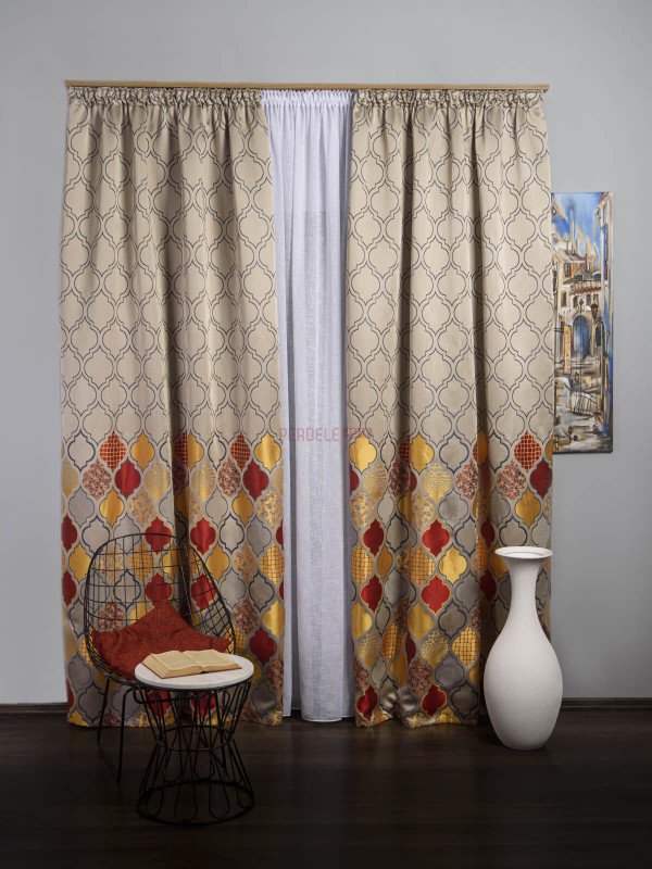 Draperie tip panou galben,rosu,albastru
