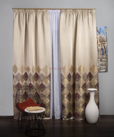 Draperie tip panou grena,bej Draperie tip panou grena,bej