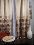 Draperie tip panou grena,bej