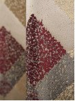 Draperie tip panou grena,bej