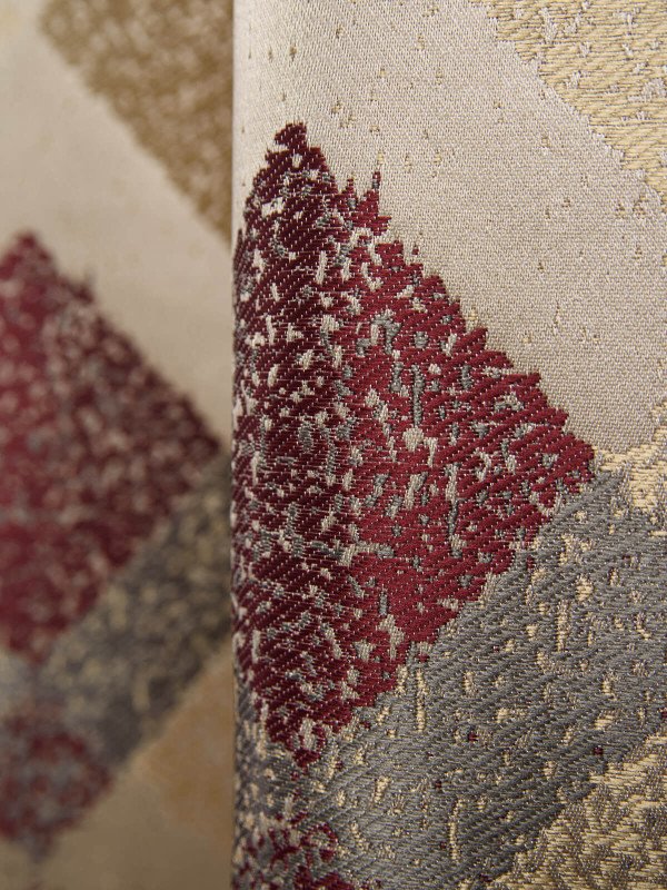 Draperie tip panou grena,bej