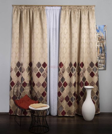 Draperie tip panou grena,gri,bej Draperie tip panou grena,gri,bej