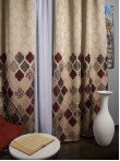 Draperie tip panou grena,gri,bej