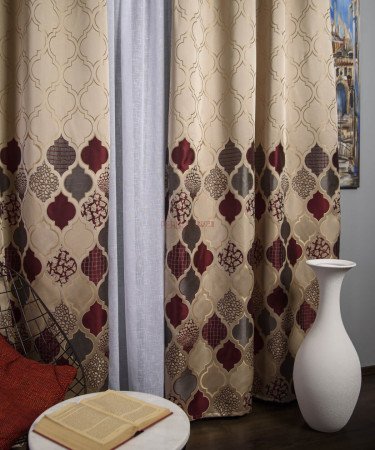 Draperie tip panou grena,gri,bej Draperie tip panou grena,gri,bej