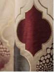 Draperie tip panou grena,gri,bej