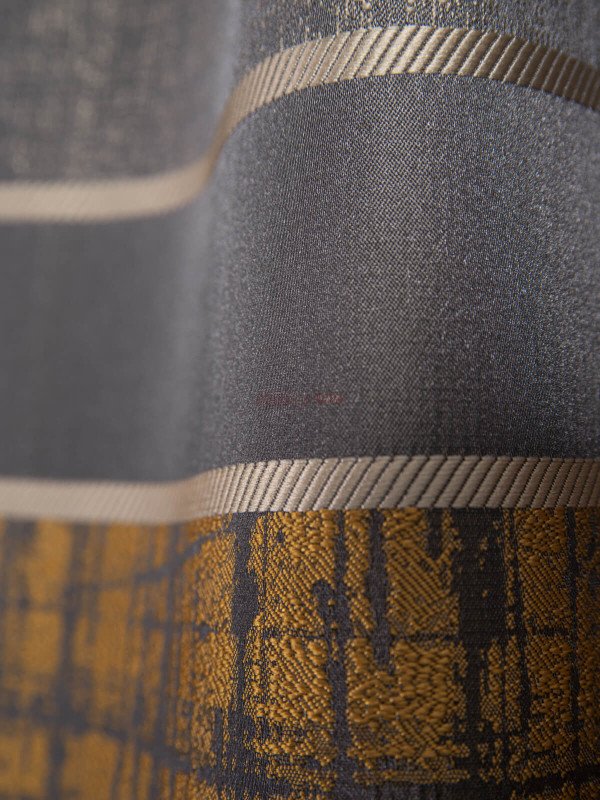 Draperie tip panou gri,mustar