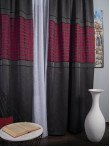 Draperie tip panou gri,rosu