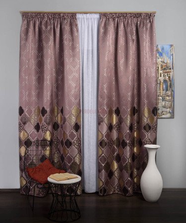 Draperie tip panou roz,maro,bej Draperie tip panou roz,maro,bej