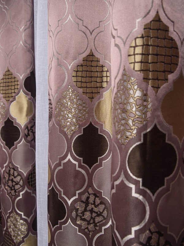 Draperie tip panou roz,maro,bej