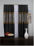 Draperie tip panou negru,argintiu,galben