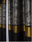Draperie tip panou negru,argintiu,galben