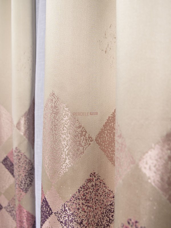 Draperie tip panou roz,lila,bej