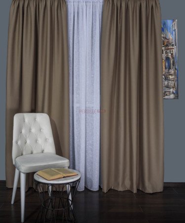 Draperie uni bej 2