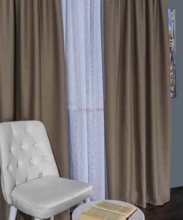 Draperie uni bej 2