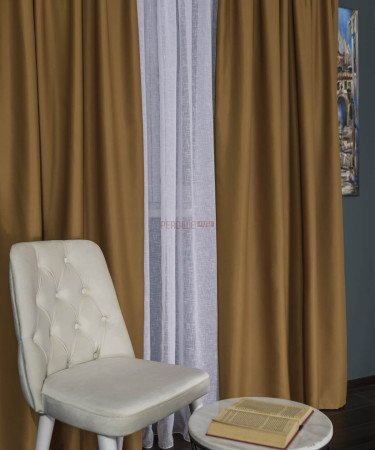 Draperie uni galben mustar