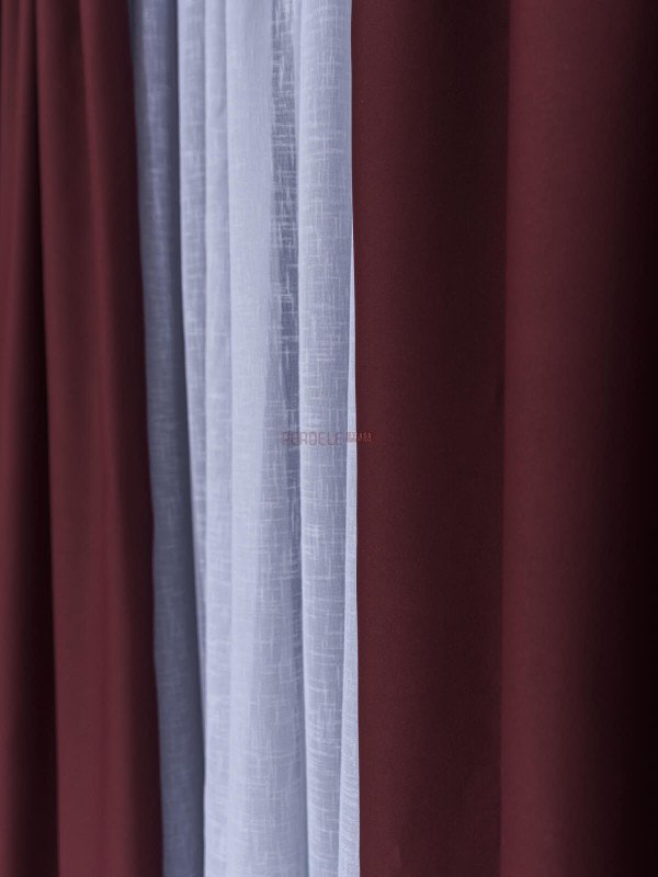 Draperie uni grena