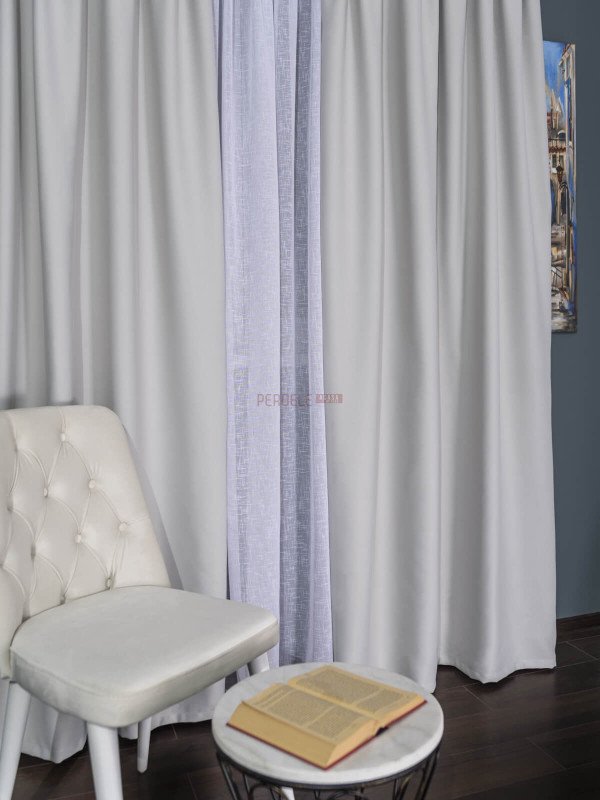 Draperie uni gri deschis