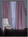 Draperie uni roz