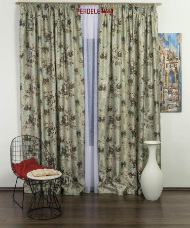 Draperii stofa crem,maro,bleu Draperii stofa crem,maro,bleu