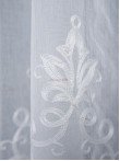 Perdea borangic brodat alb Perdea borangic brodat alb