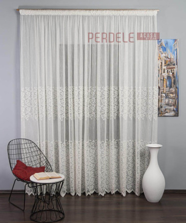 Perdea borangic ivoire