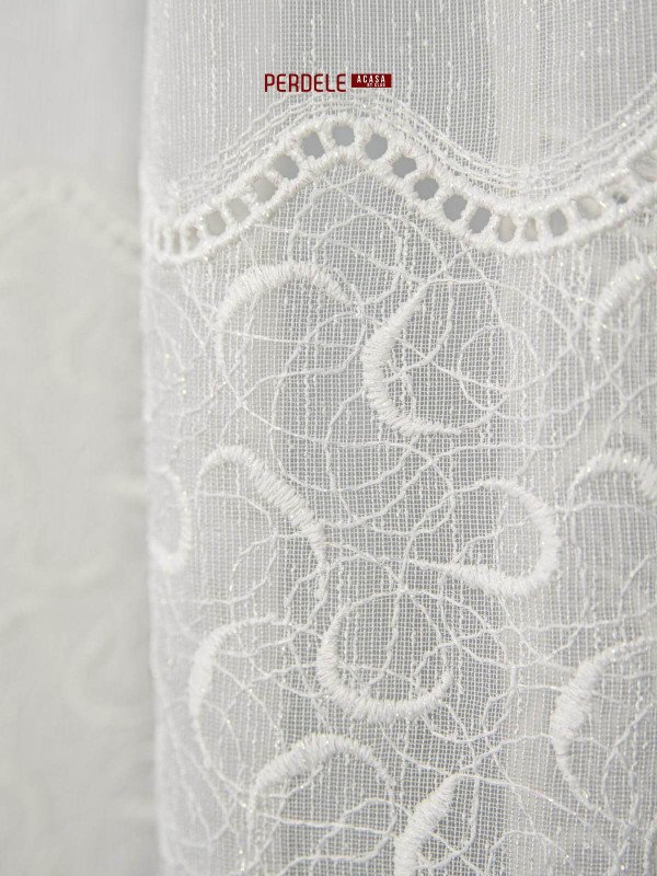 Perdea borangic ivoire