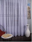 Perdea broderie tip dantela alb