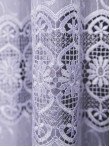 Perdea broderie tip dantela alb