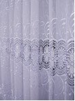 Perdea broderie tip dantela alb