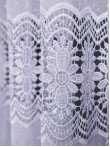 Perdea broderie tip dantela alb