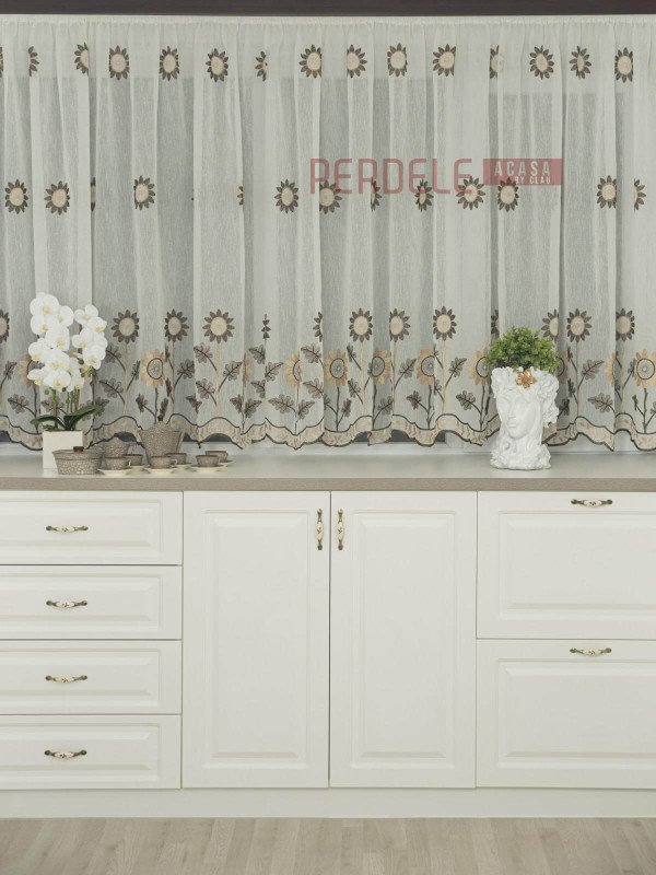 Perdea bucatarie floarea soarelui