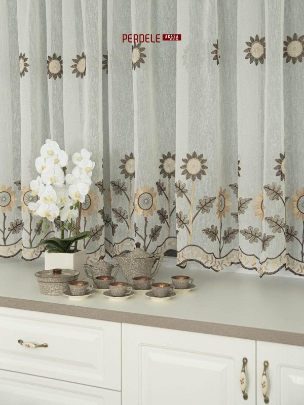 Perdea bucatarie floarea soarelui