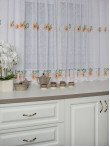 Perdea bucatarie, scurta model floarea soarelui