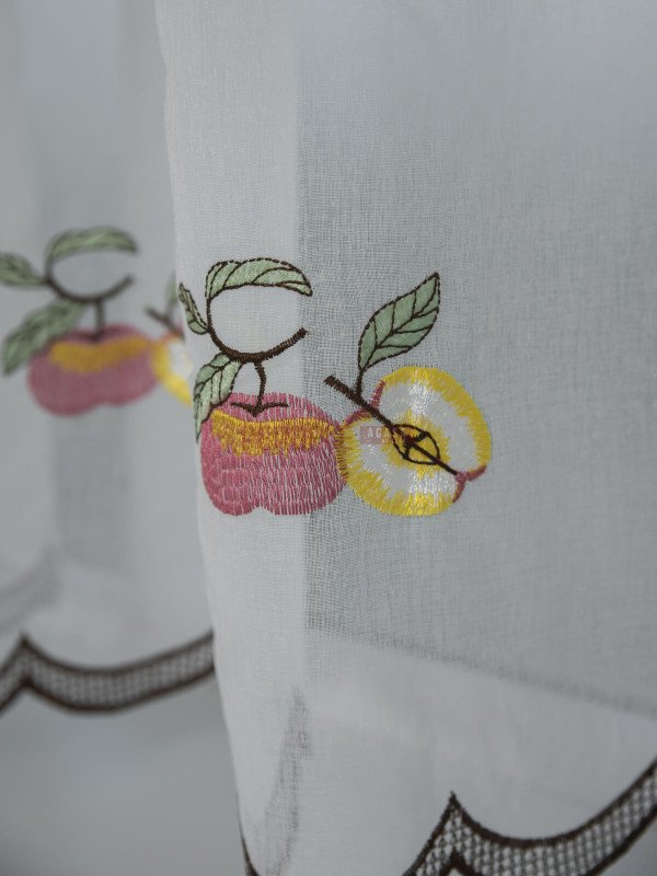 Perdea bucatarie, model fructe Perdea bucatarie, model fructe