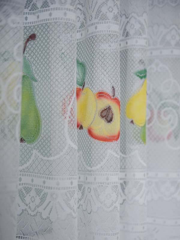 Perdea bucatarie, scurta model fructe Perdea bucatarie, scurta model fructe