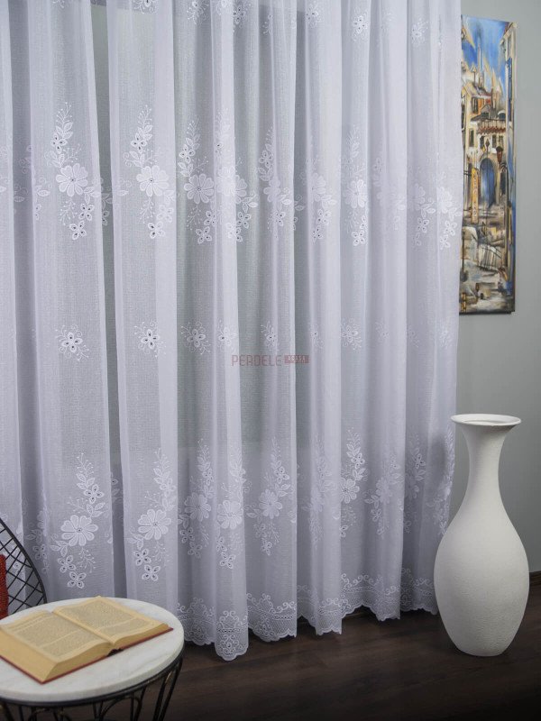Perdea cristal alb