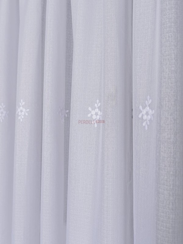Perdea cristal alb/gri