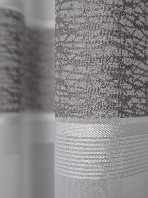 Perdea cristal benzi satinate gri Perdea cristal benzi satinate gri